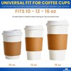 1InTheOffice Corrugated Coffee Cup Sleeves For 10oz 12oz 16 oz