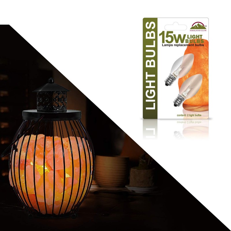 Himalayan Glow Salt Lamp Bulbs 6 Pack + 2 FREE