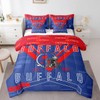 Feelyou Football 7 Pieces Comforter Sets Queen Size Buffalo Bedding