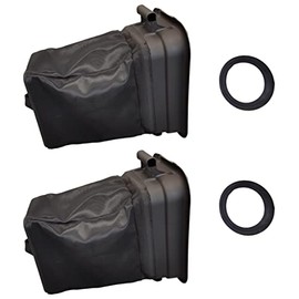 deawater 2pck 532400226 400226 Soft Grass Bag Grass Catcher Container Bag with Free 532127534 Bagger Cover Gasket for Husqvarna Craftsman Ariens Poulan AYP Lawn Mowers