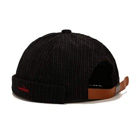 Docker Leon Harbour Hat Watch Cap Retro Brimless Beanie Hat Unisex Black