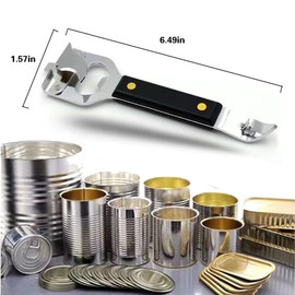 HLCM Bottle Opener - Manual Can Opener - Versatile 4-In-1 Can Opener for Kitchen Restaurants and Camping Trips (2)