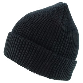 Armycrew 100% Acrylic Oversized XXL Thick GI Watch Cap Ribbed Knit Beanie Hat - Navy - 2XL
