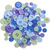 Assorted Sewing Buttons in Orange and Yellow, 700 Pieces (Blue)