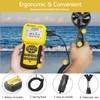 HoldPeak CFM Meter HVAC Anemometer with USB, Handheld Wind Speed