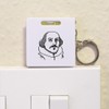 Azeeda 'William Shakespeare' Keyring Tape Measure/Spirit Level Tool (KM00038417)