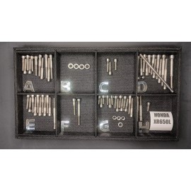 Stainless Cycle Honda XR650l Stainless Bolt Screw Engine Kit Set Polished