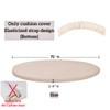 Outdoor Sunproof Waterproof Round Daybed Cover, Replacemen tPatio Furniture Round