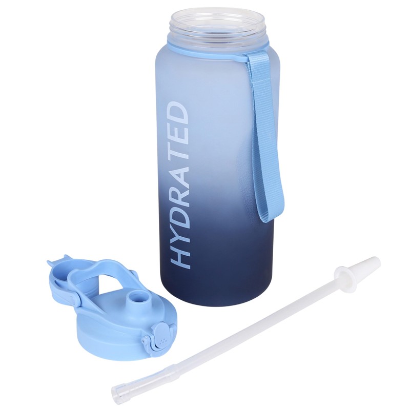 Blue Plastic Bottle with Mouthpiece 2.3 Litre