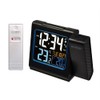 Lacrosse Technology WT552-BLA Radio-Controlled Alarm Clock with Red Projection, LCD