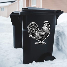 Extra Large 460mm 'Proud Rooster' Permanent Sticker Decal for Cars/Windows/Bins/Walls (DW00129203)