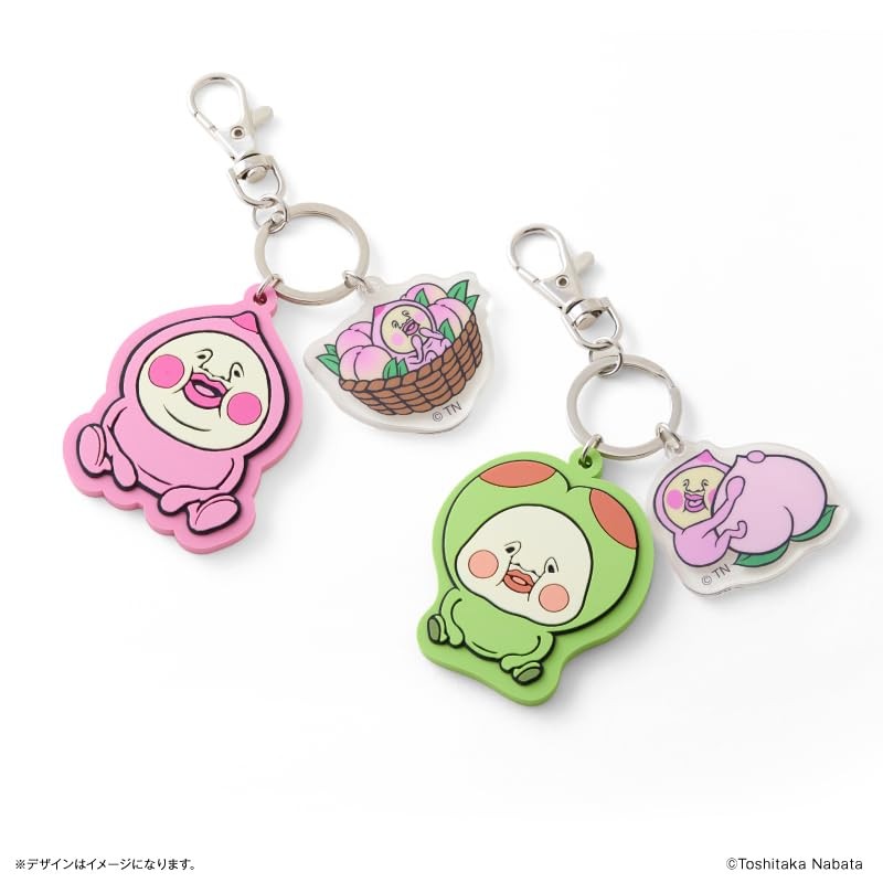 Kobito Zukan Rubber Keychain with Charm Sumo Mono Uchi