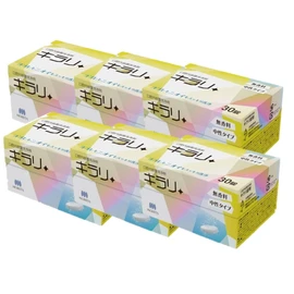 Nisshin Physio Clean Kirari Tablets, Denture Cleanser, 30 Tablets x 6 Boxes