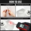 TEKCOPLUS 2-in-1 Digital Tachometer with Laser & Contact Non-Contact Laser