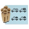 Cute Trucks Flowers Easter Eggs Shamrocks Summer Rubber Stamp Set