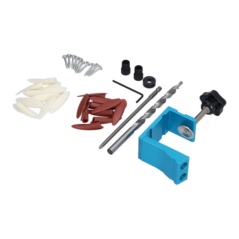 15° Oblique Hole Locator Positioner Set Aluminum Alloy Pocket Hole