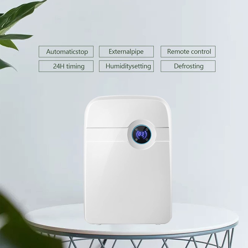 Gdrasuya10 Mini Dehumidifier, 42W Silent Mini Space Dehumidifier Auto Shut