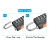TOP-VIGOR Security Steel Cable with 4 Digit Combination Lock, 6.5Ft