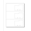 Print-Ready Rotary File Card Mailers (3-2/3" x 8-1/2"), 3-UP, Perfed