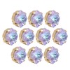 10Pcs Sewing Claw Diamond Fat Square Glass High Top Clothing