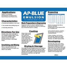 Ecotex AP Blue All Purpose Ready to Use Screen Printing Emulsion Pint - 16 oz.