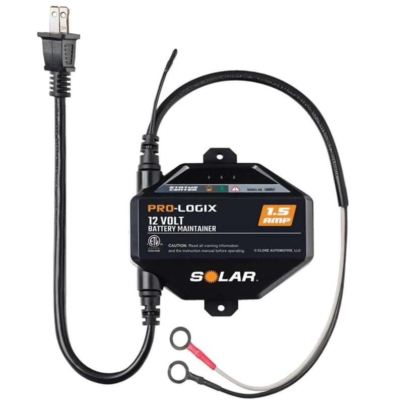 Solar Pro-Logix 1.5 amp Automatic Battery Maintainer Underhood Trickle Charger