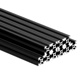 iMetrx 10 Piece 150 mm 2020 V Type Black European Standard Anodized Linear Rail Aluminum Profile Extrusion,for DIY 3D Printer and CNC Machines