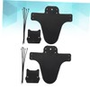 BESPORTBLE 2 Sets Bike Mudguard Set Lightweight Black Front Fork