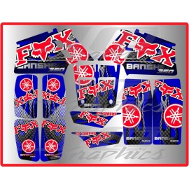 Banshee Yamaha banshee full graphics kit  ..THICK AND HIGH GLOSS