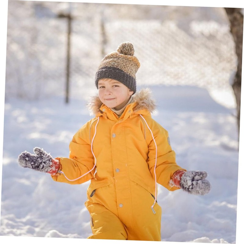 SHOWERORO 2pcs Kids Winter Gloves Warm Glove Non Slip Mitten