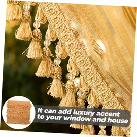 Operitacx Polyester Silk Fringe Tassel Trim Versatile Decorative Trim for Home Decor