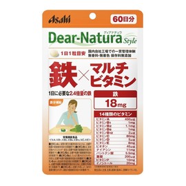 Asahi Group Foods Dear Natura Style Iron x Multi Vitamins 60 Tablets (60 Days)