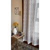 Sarah Haus Lace Curtain Panel (Single), Hebron Pattern Drapes, Rod