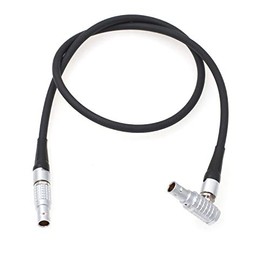 HangTon Timecode Cable for Red Komodo 6K V-Raptor 8K Camera 5 Pin to EXT 9 Pin Right Angle 9 Inch