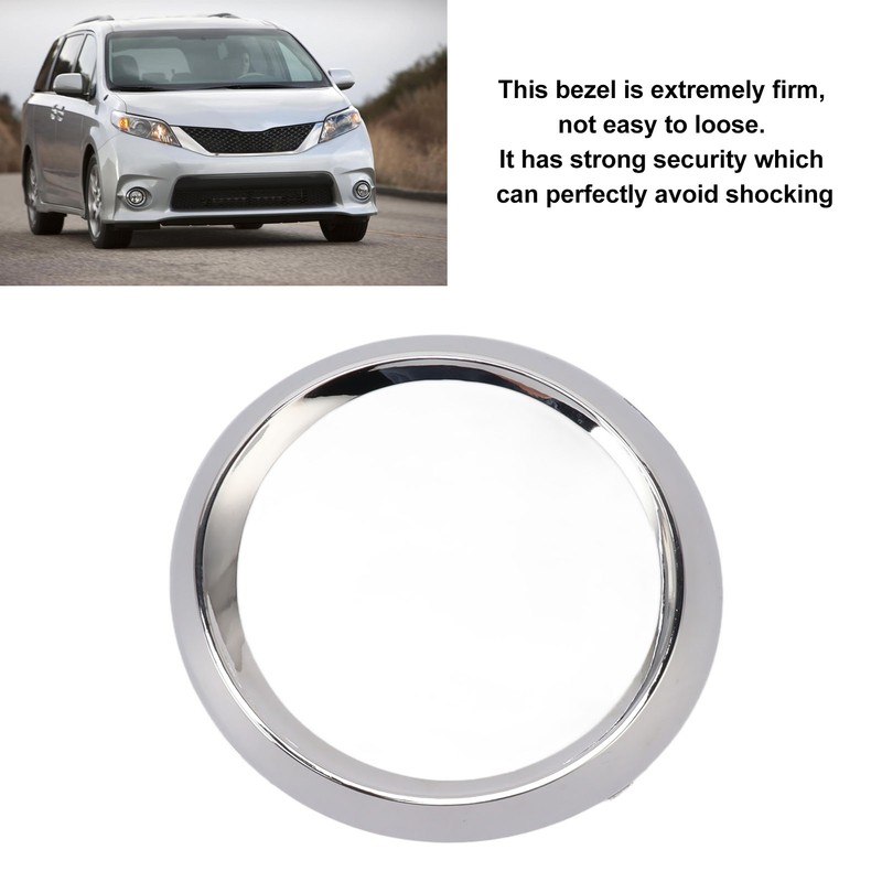 Fog Light Bezel TO1038150 Chrome Trim Bezel Cover Ring Replacement