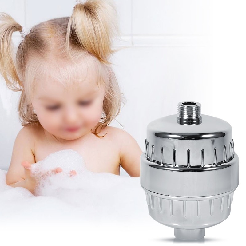 in line Bathroom Shower Filter Bathing Water Purifier Treatment Silt