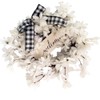 Artificial Flower Wreath White Dogwood Hanging Wreath Welcome Wreath DIY