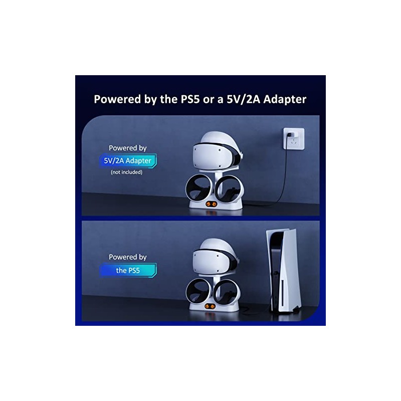 NexiGo Controller Charging Station for PSVR2, Dual Fast Charger Dock