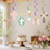 Cross Floral Hanging Swirls, Baptism & First Communion Party Ceiling