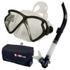 Promate Snorkeling Scuba Dive Matrix Mask Snorkel Gear Bag Set,