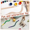 WOONEKY Create a Unique Snake Statue Wood Painting Kit Flexible