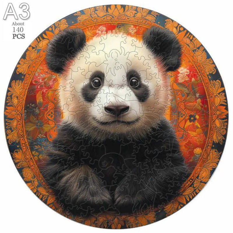 Mysterious Animals Wooden Jigsaw Puzzle – Precision-Cut Animal Puzzle for
