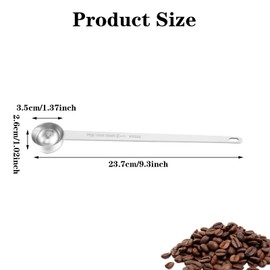 1 Stück Kaffeelöffel 304 Edelstahl 15ml Messlöffel Edelstahl messlöffel mit langem griff Tablespoon Coffee Scoop,Esslöffel zum Abmessen,Esslöffel Kaffeelöffel zum trockenen und flüssigen Zutaten