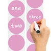 Round Stickers Pink 25mm Circle Labels with Dispenser Box Color