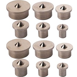 CESFONJER Wood Alignment Stud Centring Tool Point Marker Drilling Centre 4/5/6/8/10/12 mm Pin (12 Pcs)