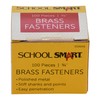 School Smart Brass Plated Fasteners - 3/4 inch - Box