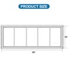 2 Pack Shed Window 10" W x 29" H, White