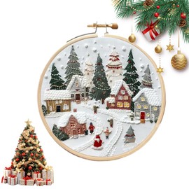 Yixhua Embroidery Kit for Beginners,Cross Stitch Kit Adult with Pattern Starter Hand Embroidery with Instructions Stitching Sewing Kit Gift for Adult Learn to Embroider(Pattern-1)