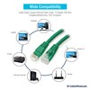 CableWholesale 2 Foot Green Cat6a Ethernet Patch Cable, Snagless/Boot with