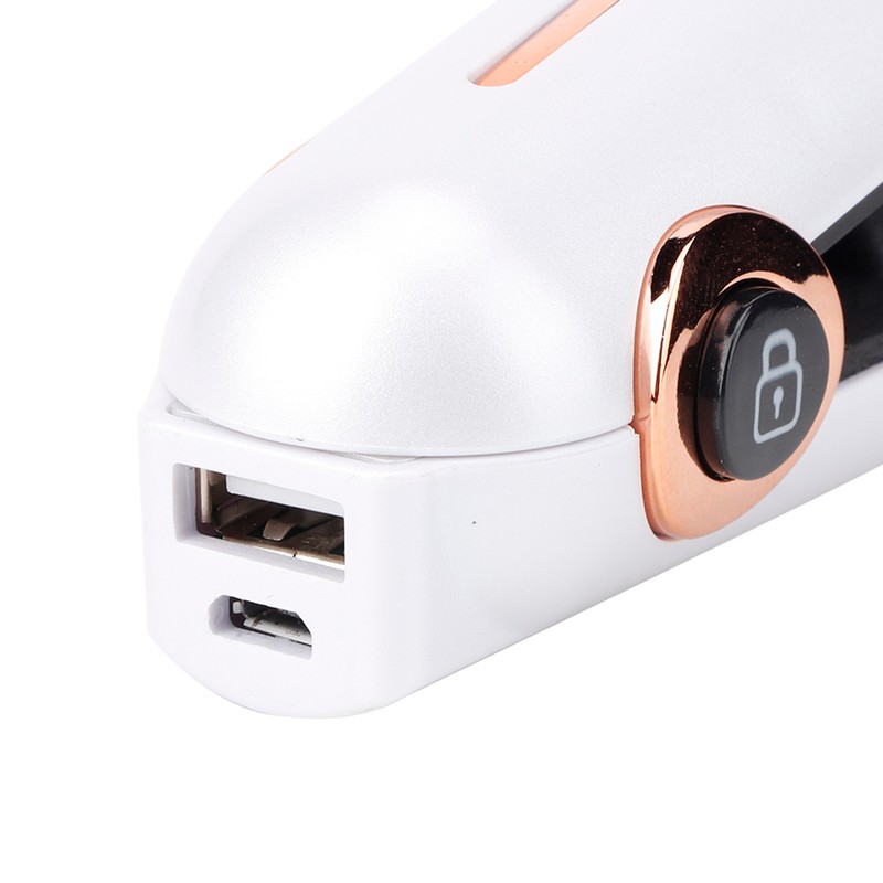Professional USB Charging Mini Electric Hair Straightener Curler Cordless Hair